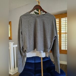 Gymshark Women's Crop Fleece Sweatshirt. Size XL